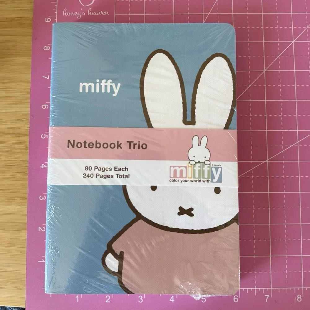 Miffy Pastel Blue‎ Green Notebooks Trio 3 Pack Journals 80 Lined Pages Each NEW